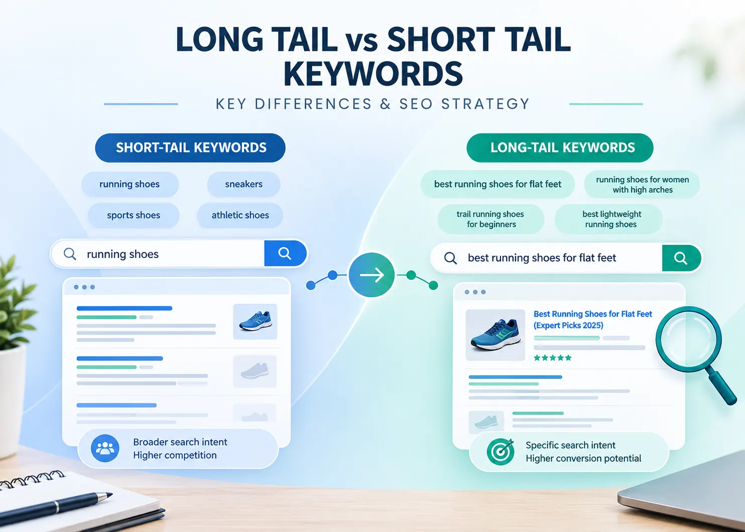 long tail vs short tail keywords